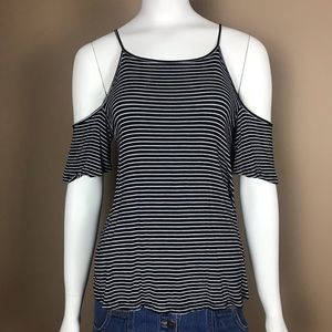 Cold Shoulder striped top by Garage